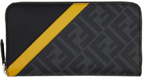 fendi roma saffiano continental zip wallet|Fendi Zip Wallet .